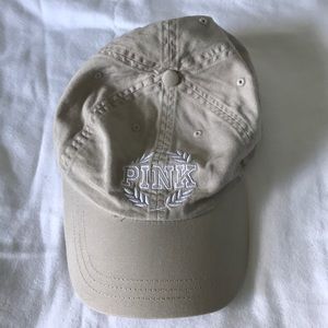 PINK Victoria’s Secret tan baseball cap